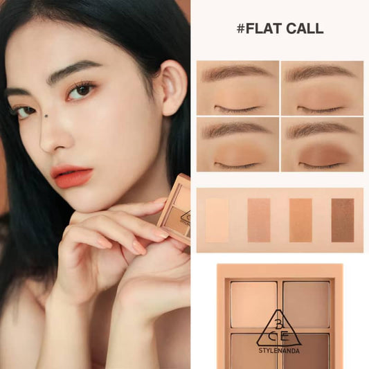 3CE Mini Multi Eye Color Palette, 4 blendable smooth texture, high pigment color pay-off, crease free natural look