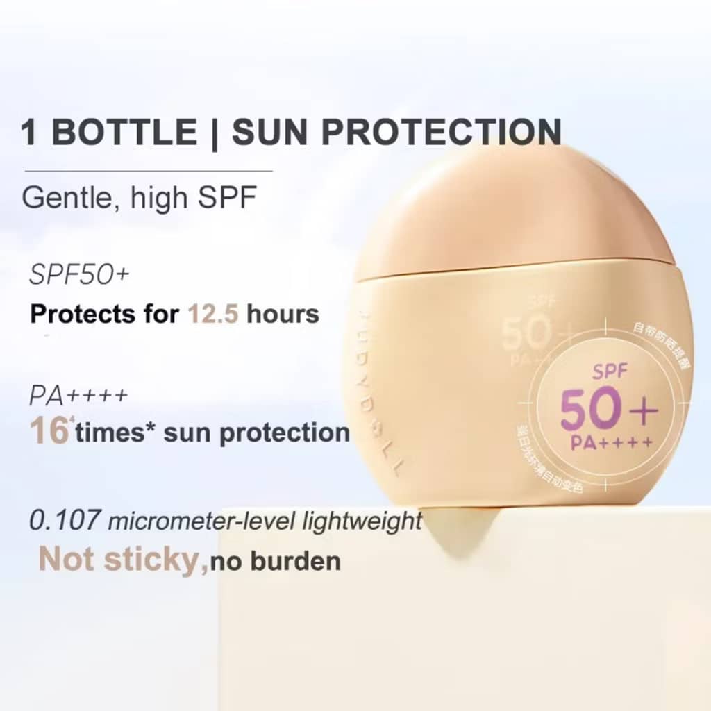 JUDYDOLL 6In1 Sunscreen Makeup Cream SPF50+ Enhance Nourishing Skin Isolation Moisturizing Isolation Lightweight