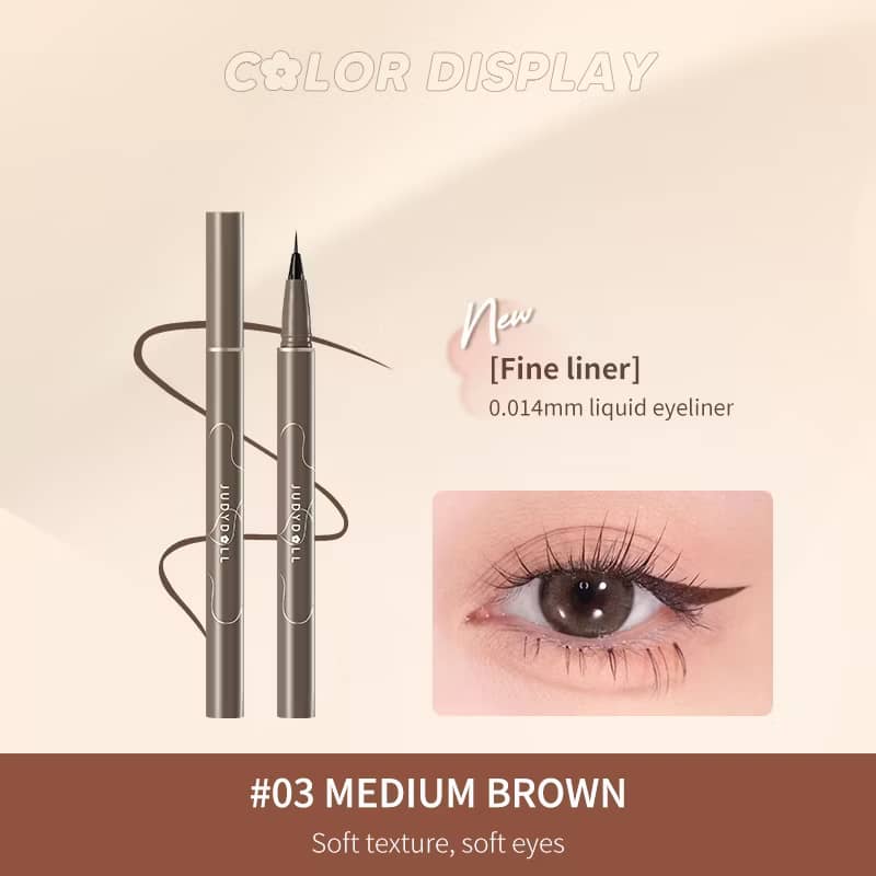 JUDYDOLL Slim Liquid Eyeliner Ultra-Fine Skinny Waterproof Quick-Drying Long-Lasting