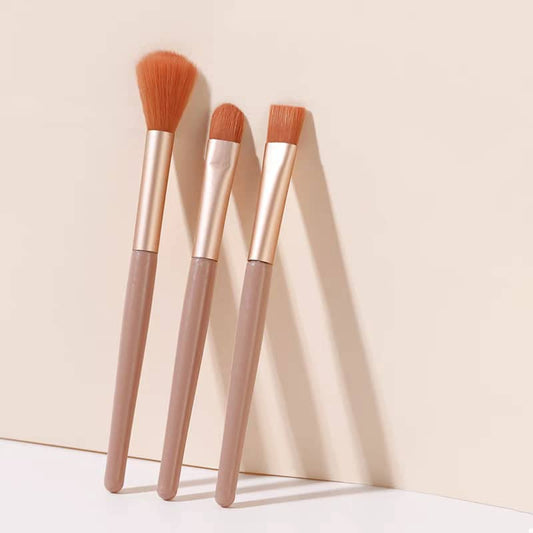 XIXI 3-Piece Makeup Brush Set | Blush Brush + Blending Brush + Eyeshadow Brush