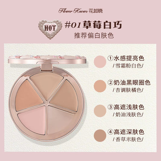 Flower Knows Sweet Bear 4-Color Concealer Palette